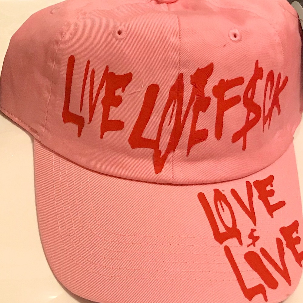 Custom live love f$ck hat